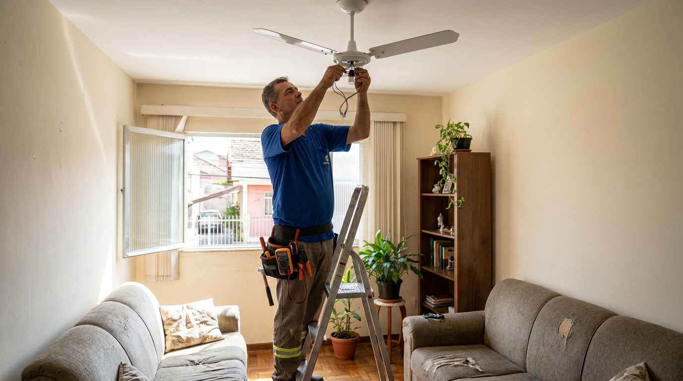 Montagem de Ventilador em Guarapari‑ES